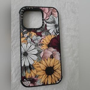 Floral Phone Caseify Case IPHONE 12 12 PRO MAX- Black and Multicolor